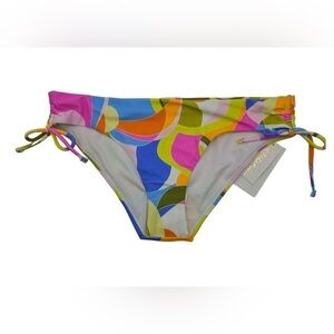 Raisins womans  Small Luna swimsuit bikini bottom multicolor abstract print NWT